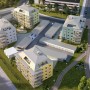 Karlgård Översikt 57 lgh Skellefteå. Visualisering Diakrit.