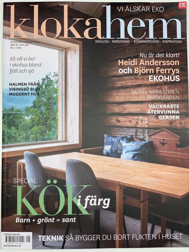 Heidi och Björn byggde reko eko-hus, Kloka Hem Nr 5 2019